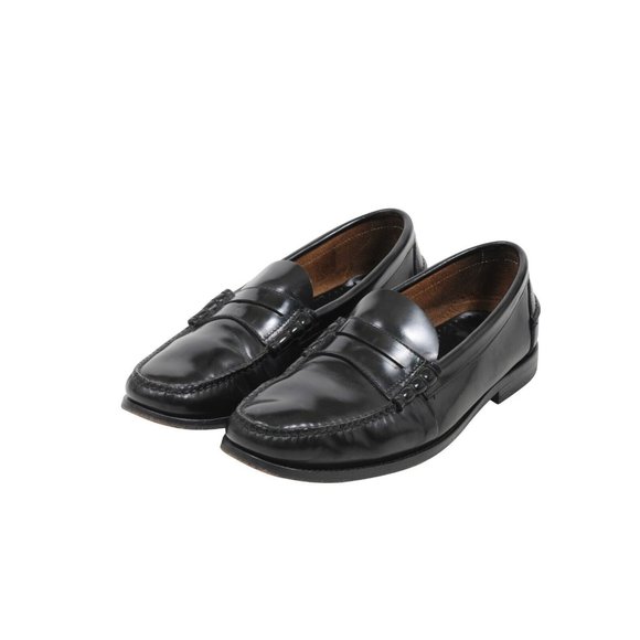 Prada Mens Penny Loafers Size P 8 US 9 Black Brushed Leather. Cordovan Slip Ons - Picture 3 of 8